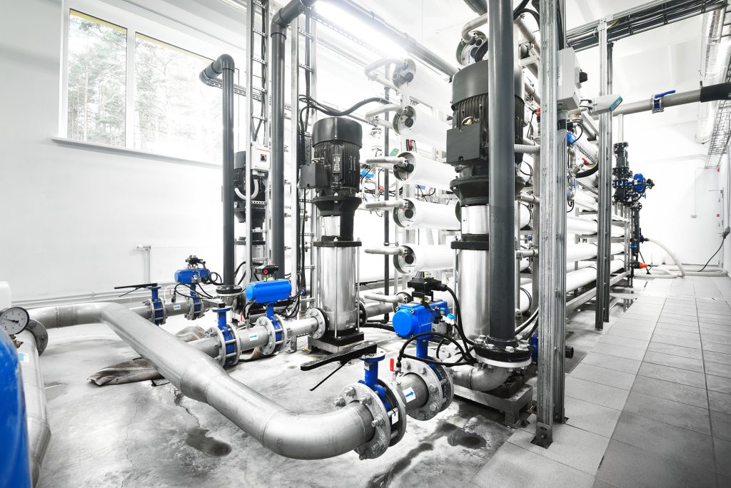 planta de uso industrial de osmosis inversa